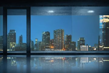 office view at night 